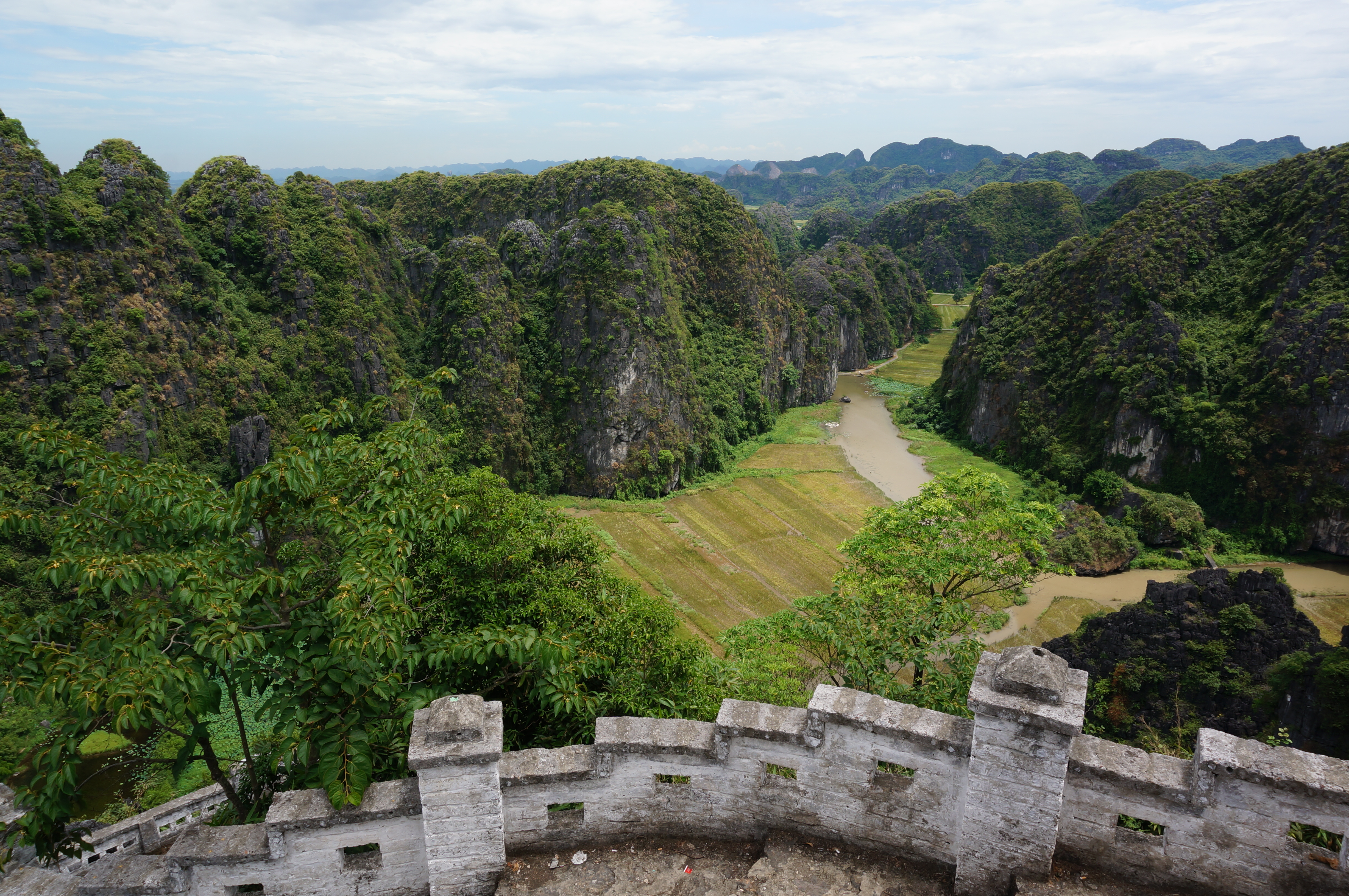 Fantastisch uitzicht bij Ninh Binh