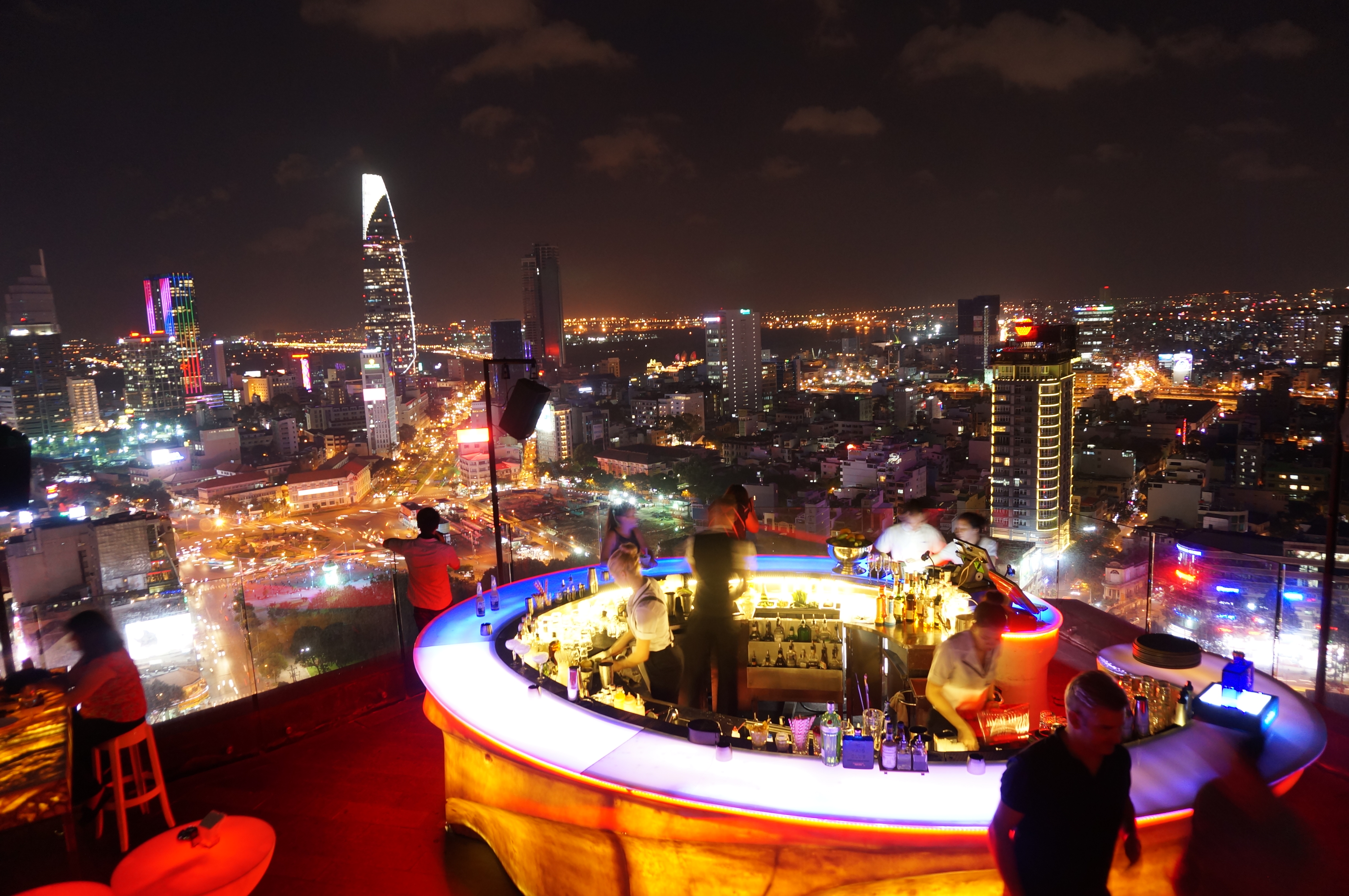 Uitzicht over Ho Chi Minh City