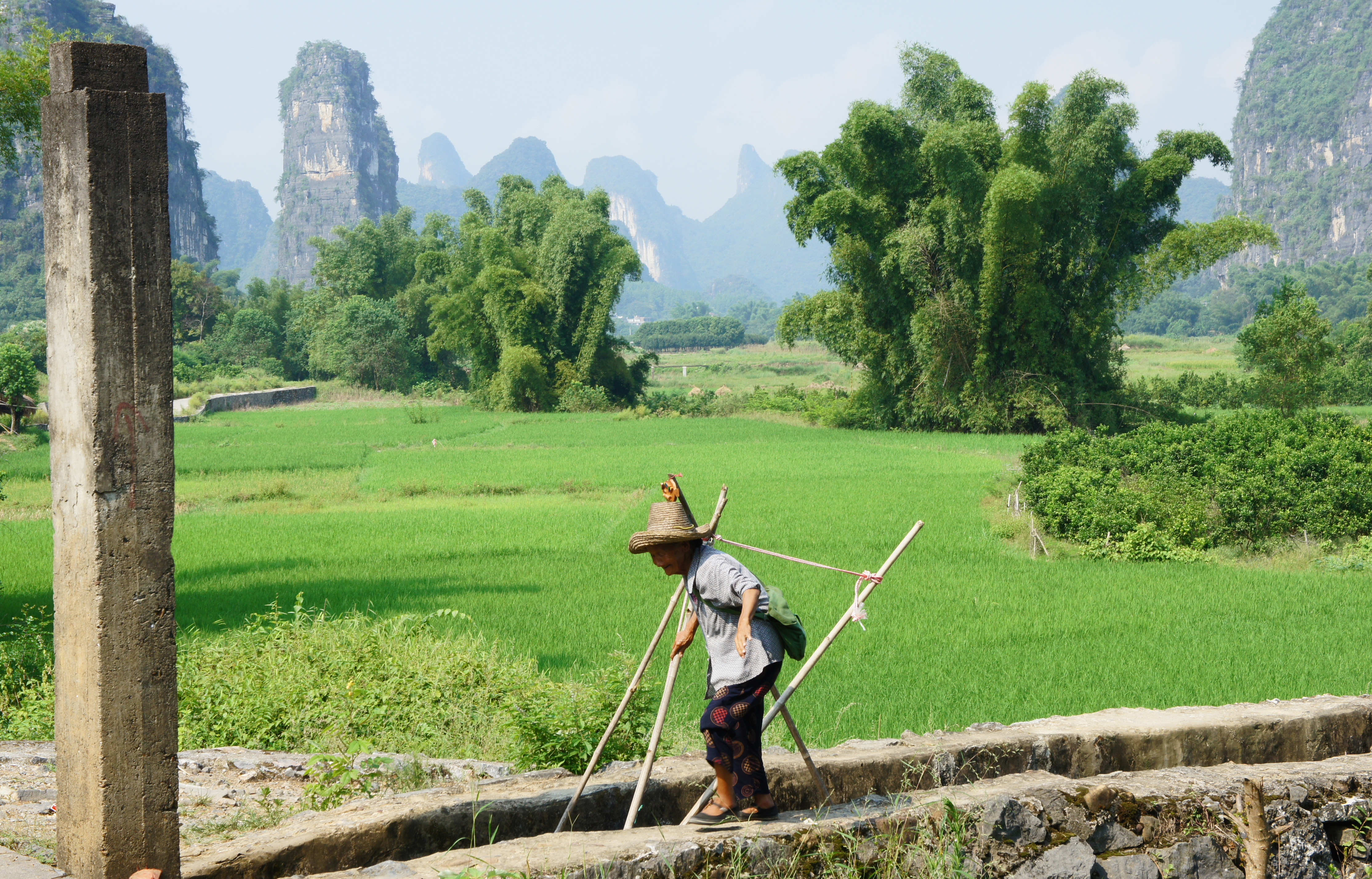 Het landschap rondom de Li Rivier
