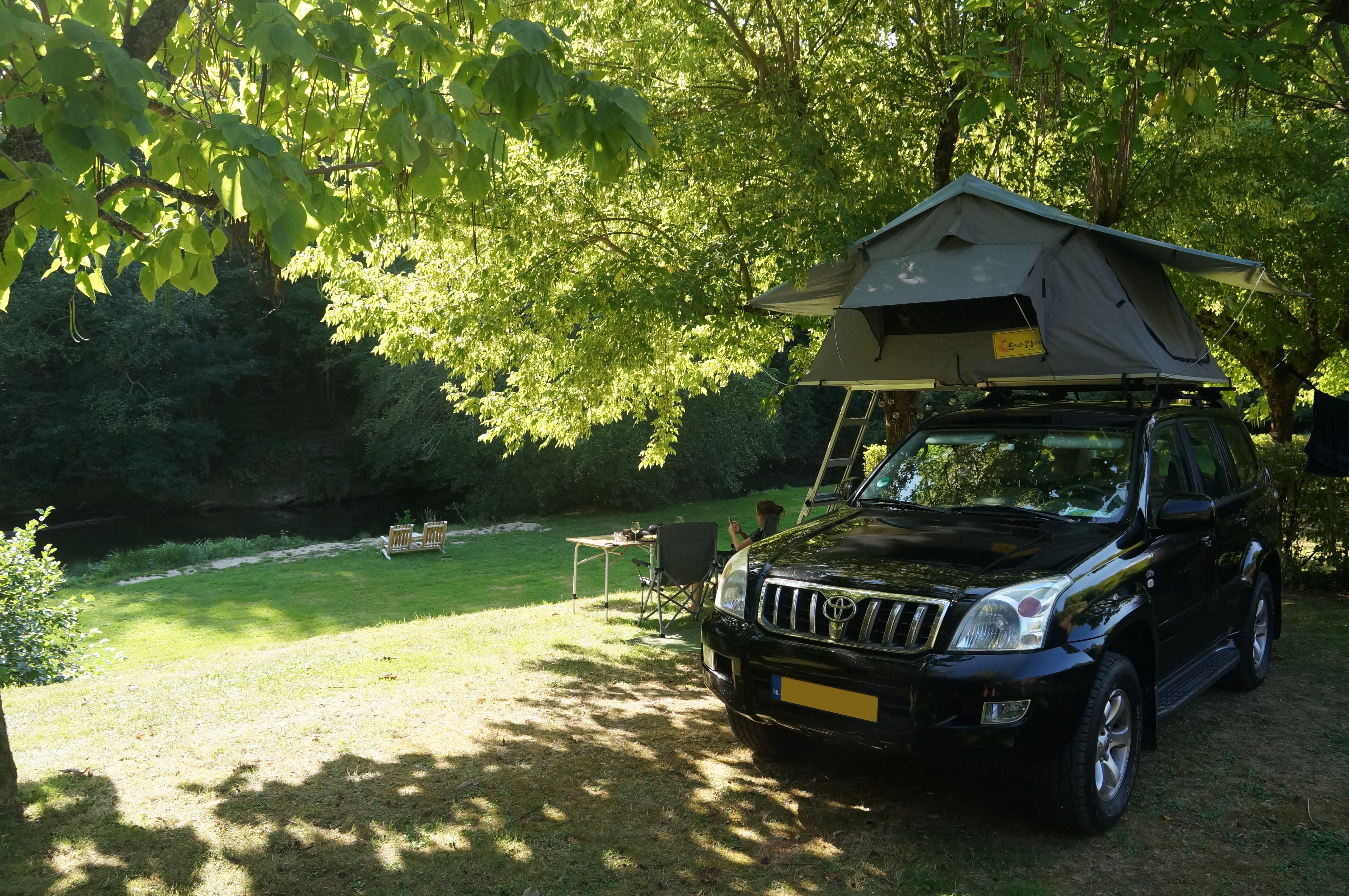 Ons eerste kampeerplekje.