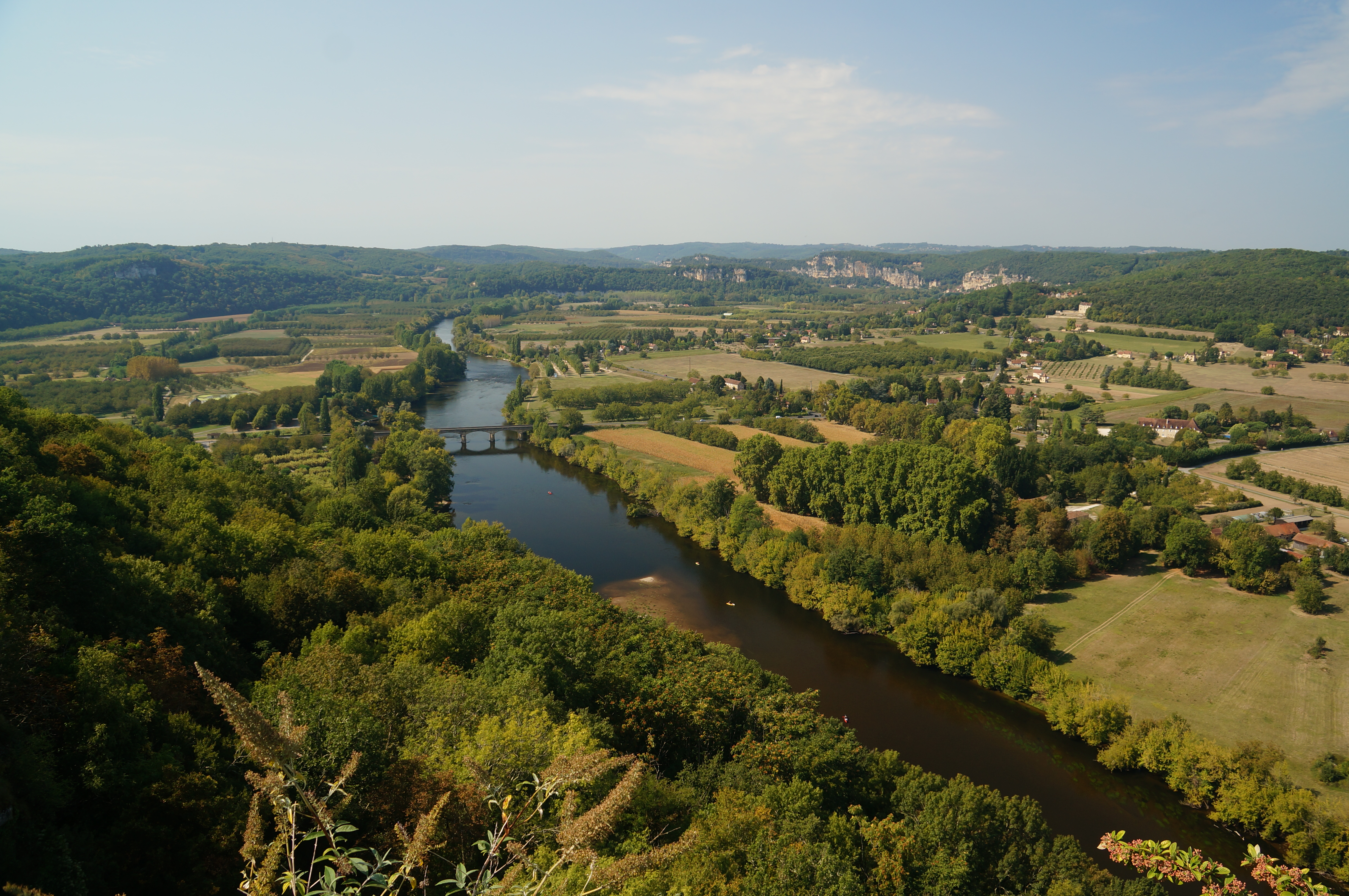 Uitzicht over Dordogne.