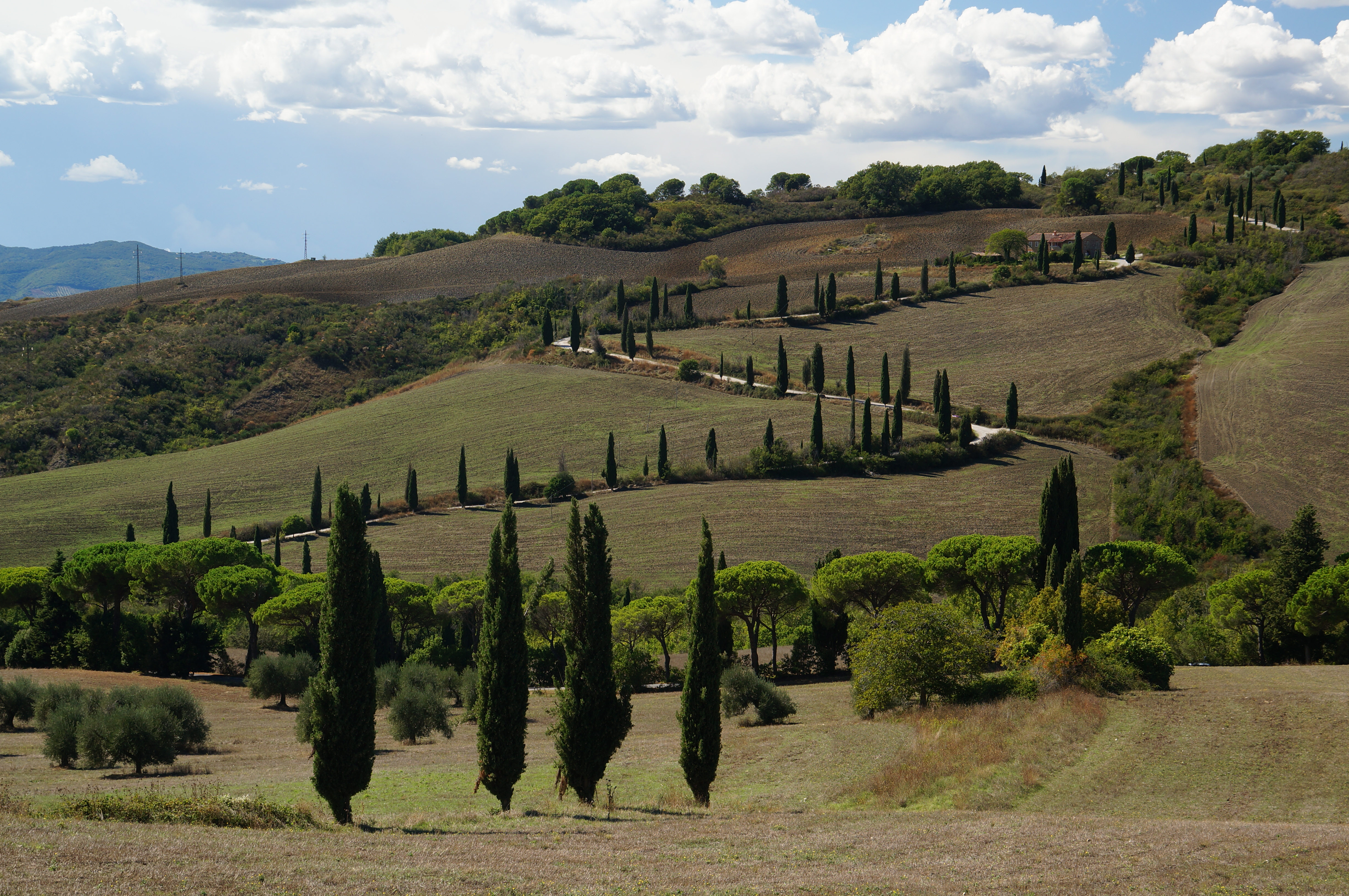 Prachtige uitzichten in Toscane.